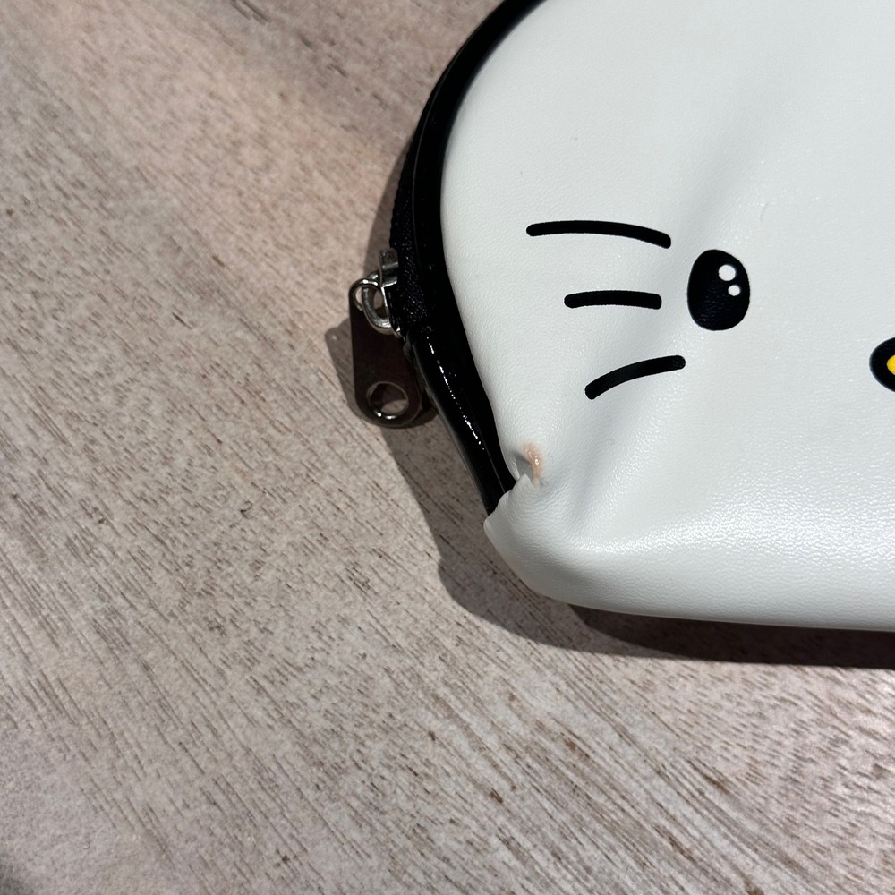 Sanrio Hello Kitty 3 Piece Travel Cosmetic Bag Set Clear Black White C6C301TJ - Picture 10 of 12